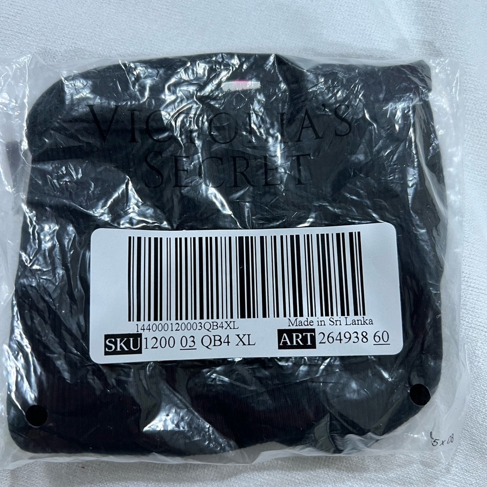 NEW NIP VS PINK victoria secret bikini panty underwear XL black high leg - Picture 6 of 6